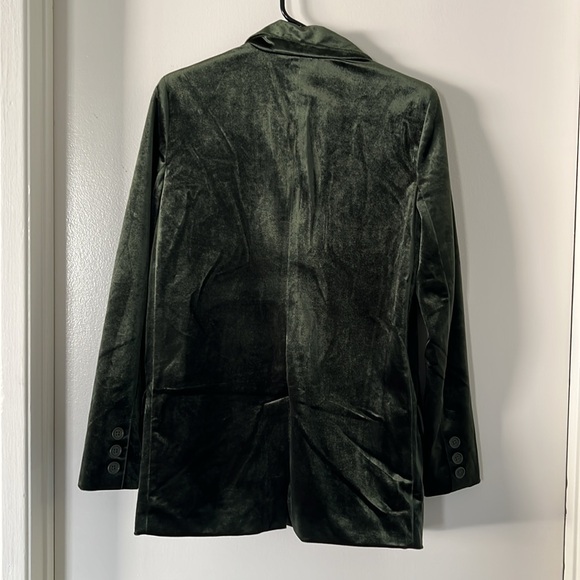 Steve Madden BB Dakota forest green velvet blazer Size S - Picture 4 of 7